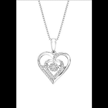 0.08ctw Pendant in Silver